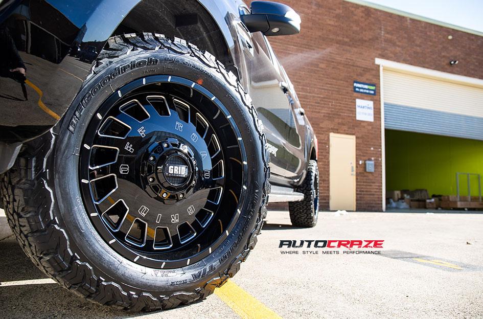 FORD RANGER GD03 GLOSS BLACK MILLED ACCENTS